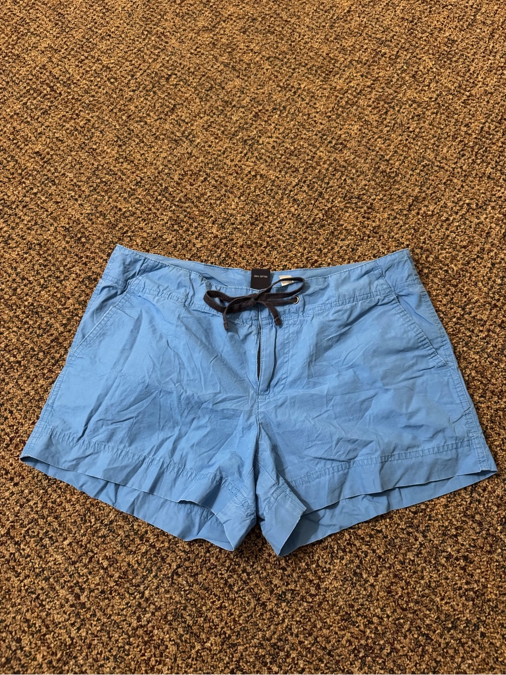 GAP Light Blue Athletic Drawstring Shorts with Contrast Tie